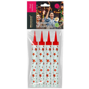 Свічка для торту Феєрверк Холодний фонтан 12,5 см 4 од