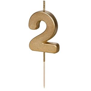 Свічка золотиста 4,5см PD - "2"