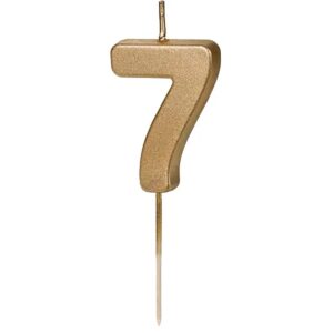 Свічка золотиста 4,5см PD - "7"