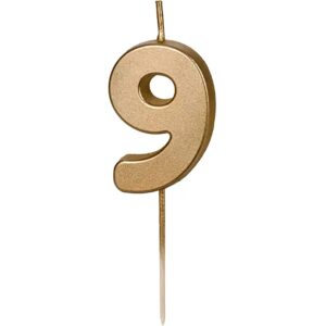Свічка золотиста 4,5см PD - "9"
