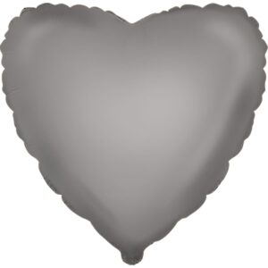 Сердце платиновое Matte Moonlight Silver Fl