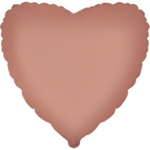 Серце димчасто рожеве Matte Vintage Rose Fl