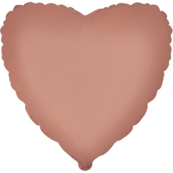 Серце димчасто рожеве Matte Vintage Rose Fl