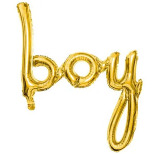 Фольговане слово boy золото 63,5х74см PD
