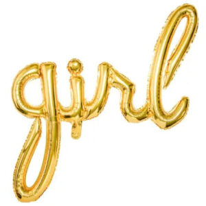 Фольговане слово girl золото 77х70см PD
